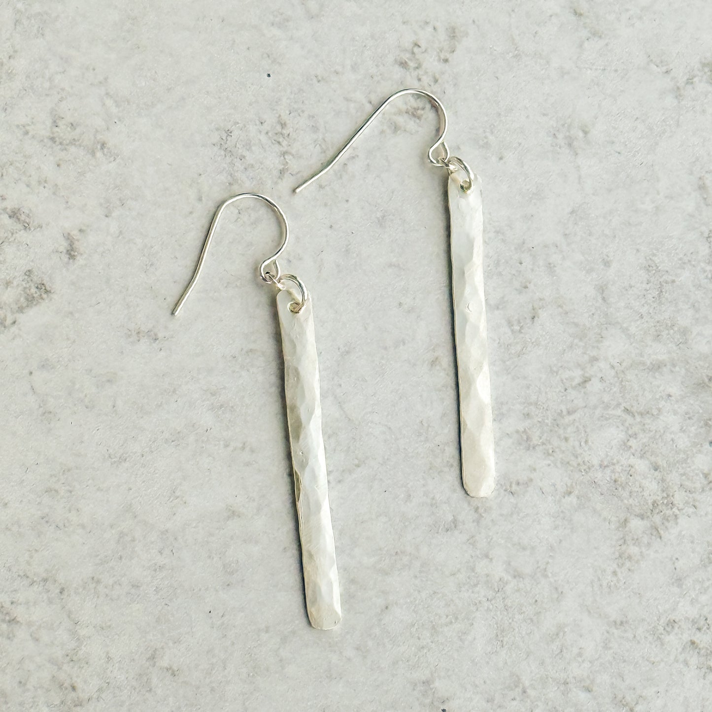 Sterling Silver Bar Earrings
