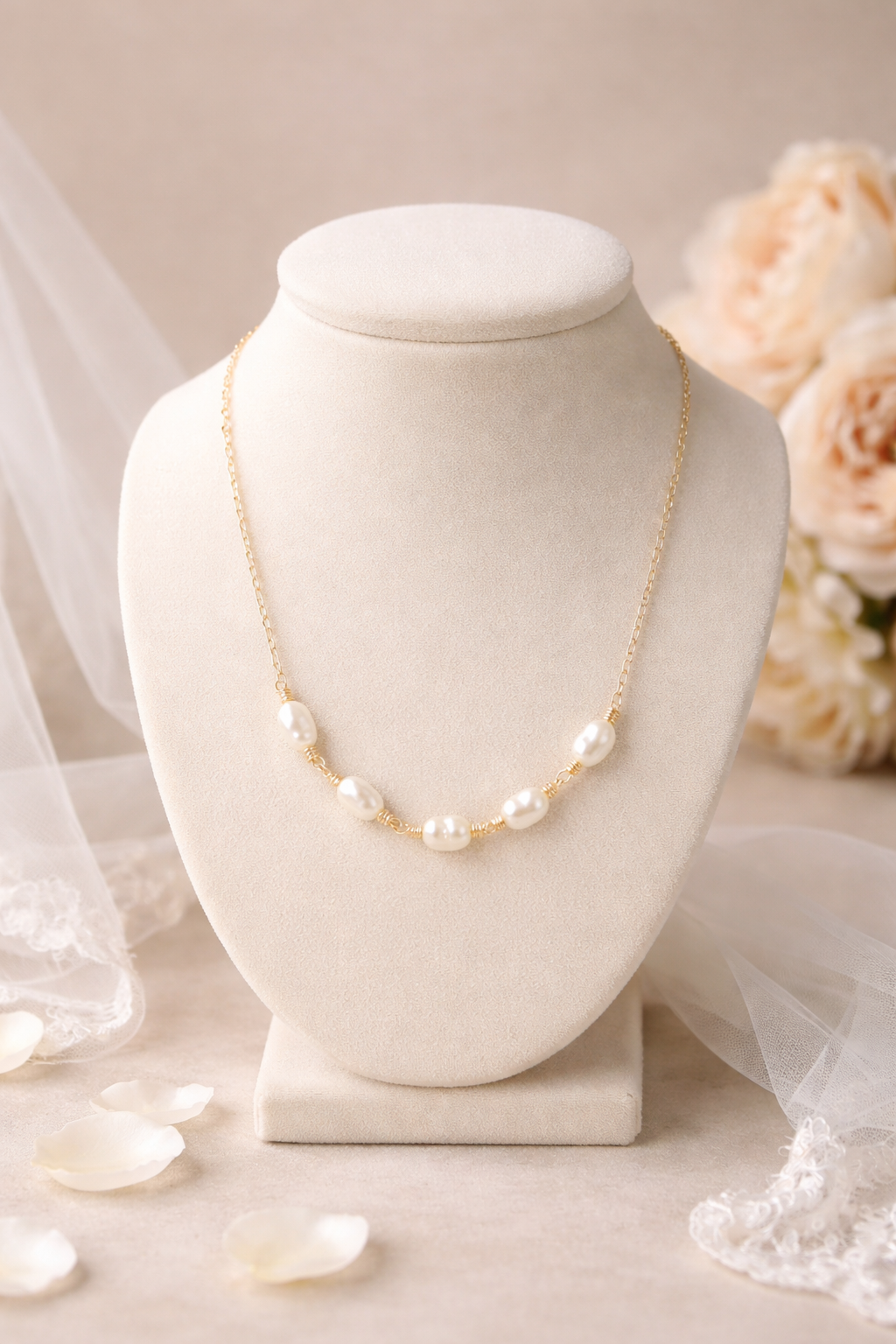5 Freshwater Pearl Necklace - Lux Reve