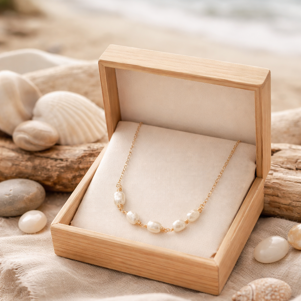 5 Freshwater Pearl Necklace - Lux Reve