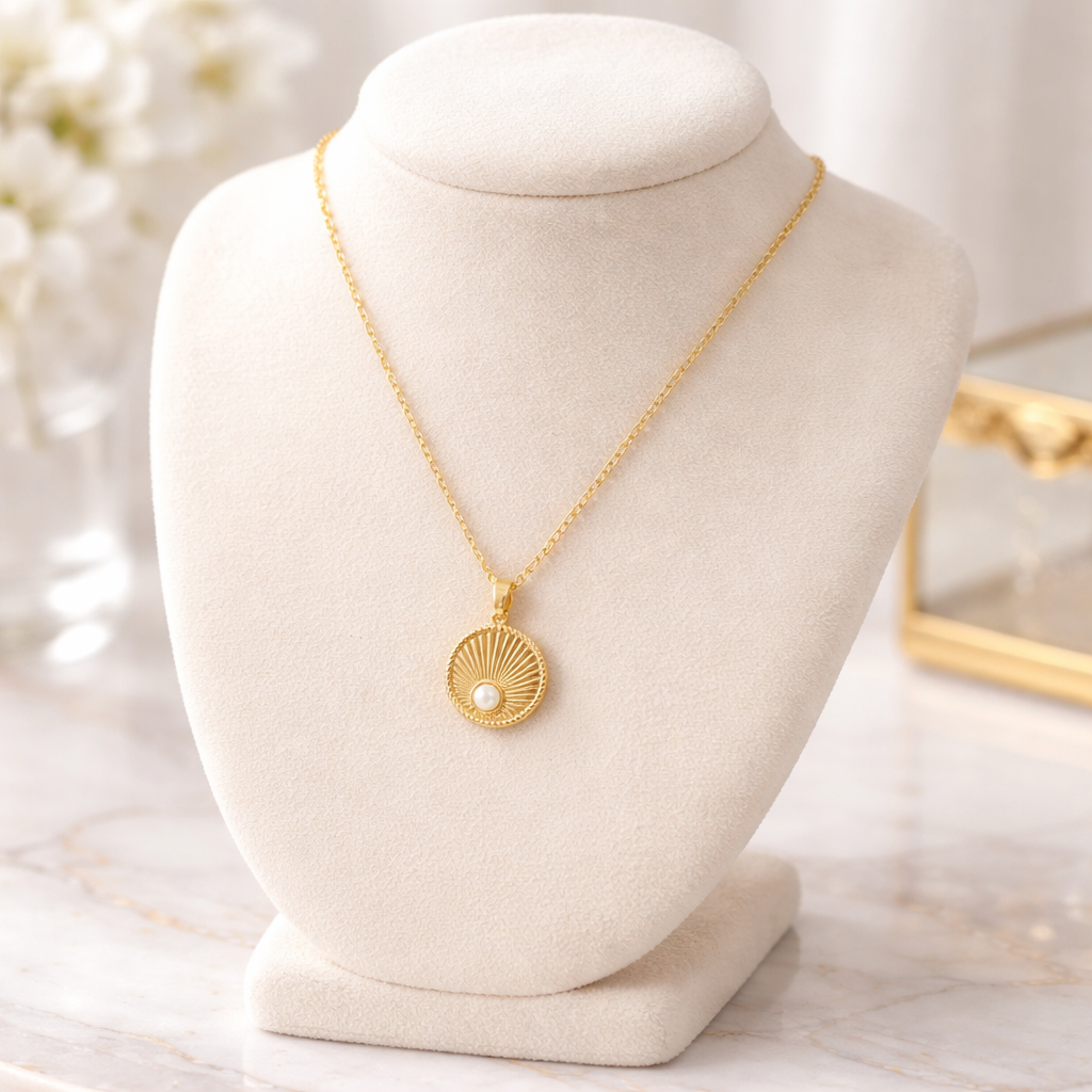Gold Opal Sunbeam Necklace - Lux Reve