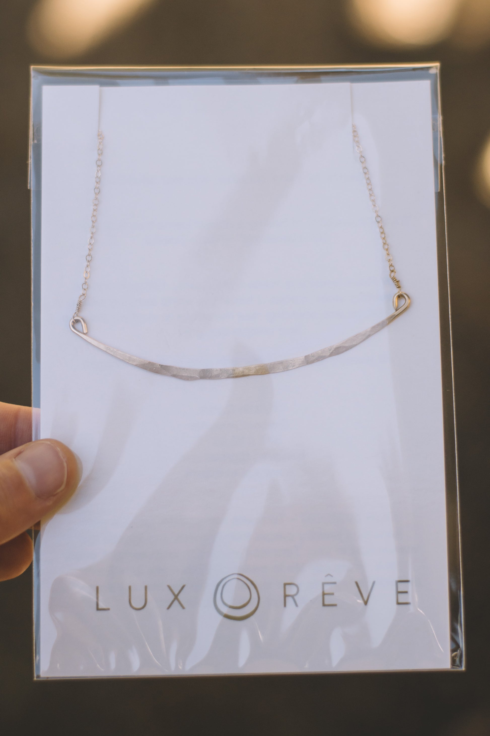 Long Bar Short Necklace - Lux Reve