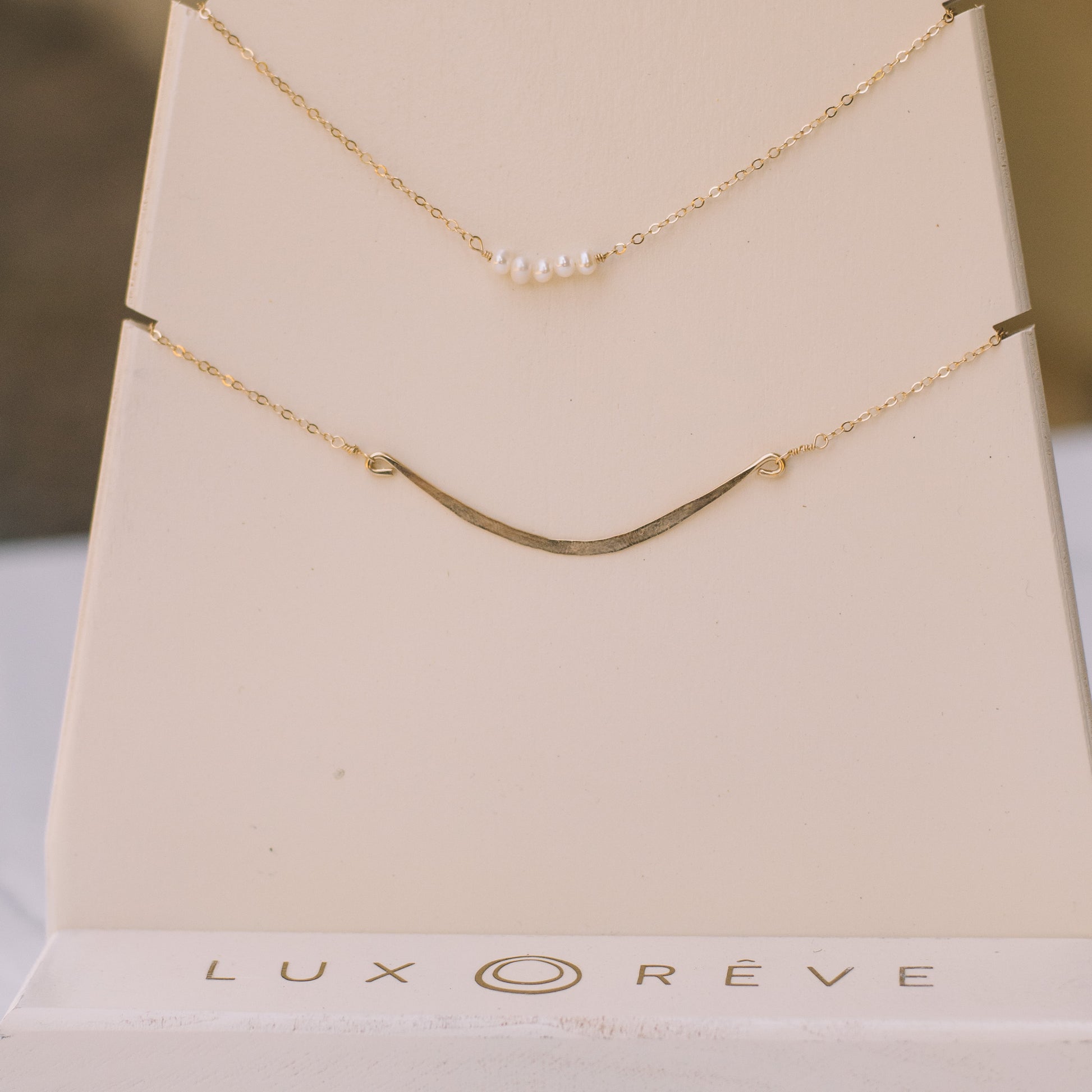 Simple Pearl Short Necklace - Lux Reve