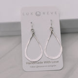 Simple Tear Drop Hoop Earrings - Lux Reve