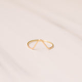 Gold V Curve Ring - Lux Reve
