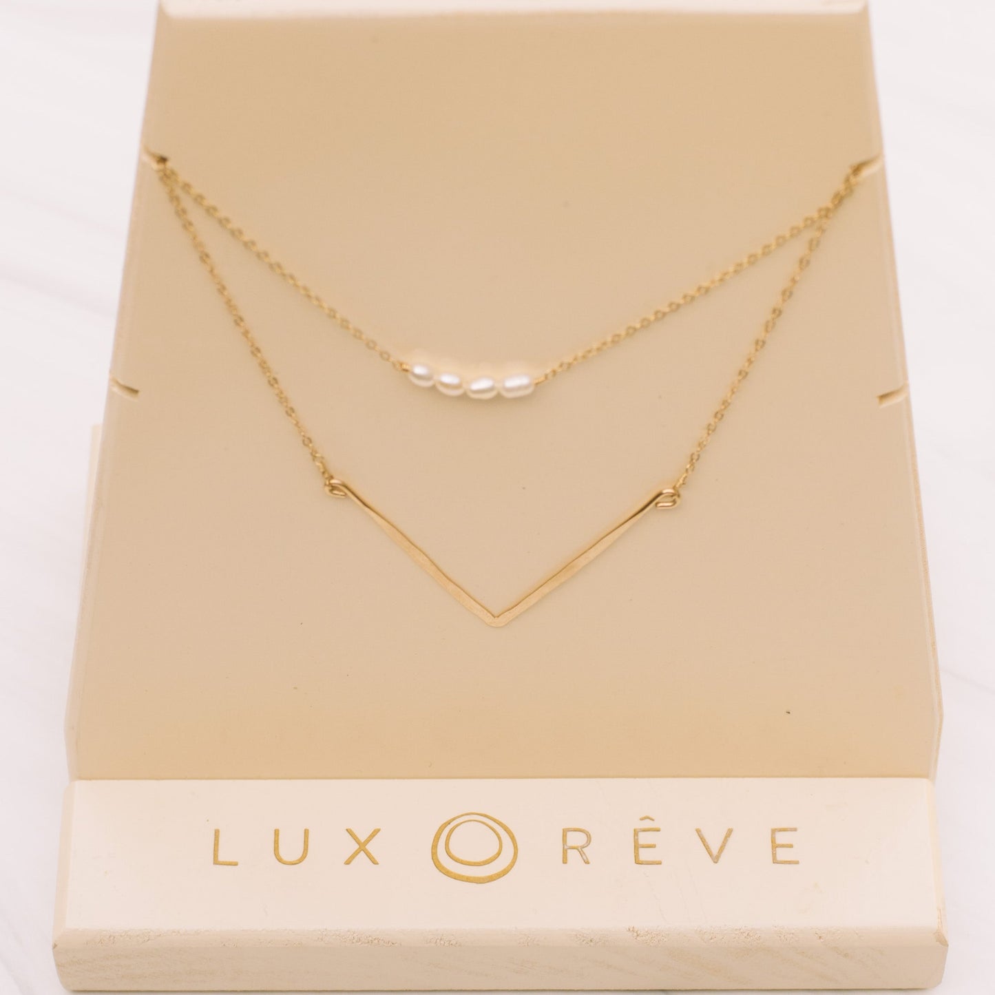 Simple Pearl Short Necklace - Lux Reve