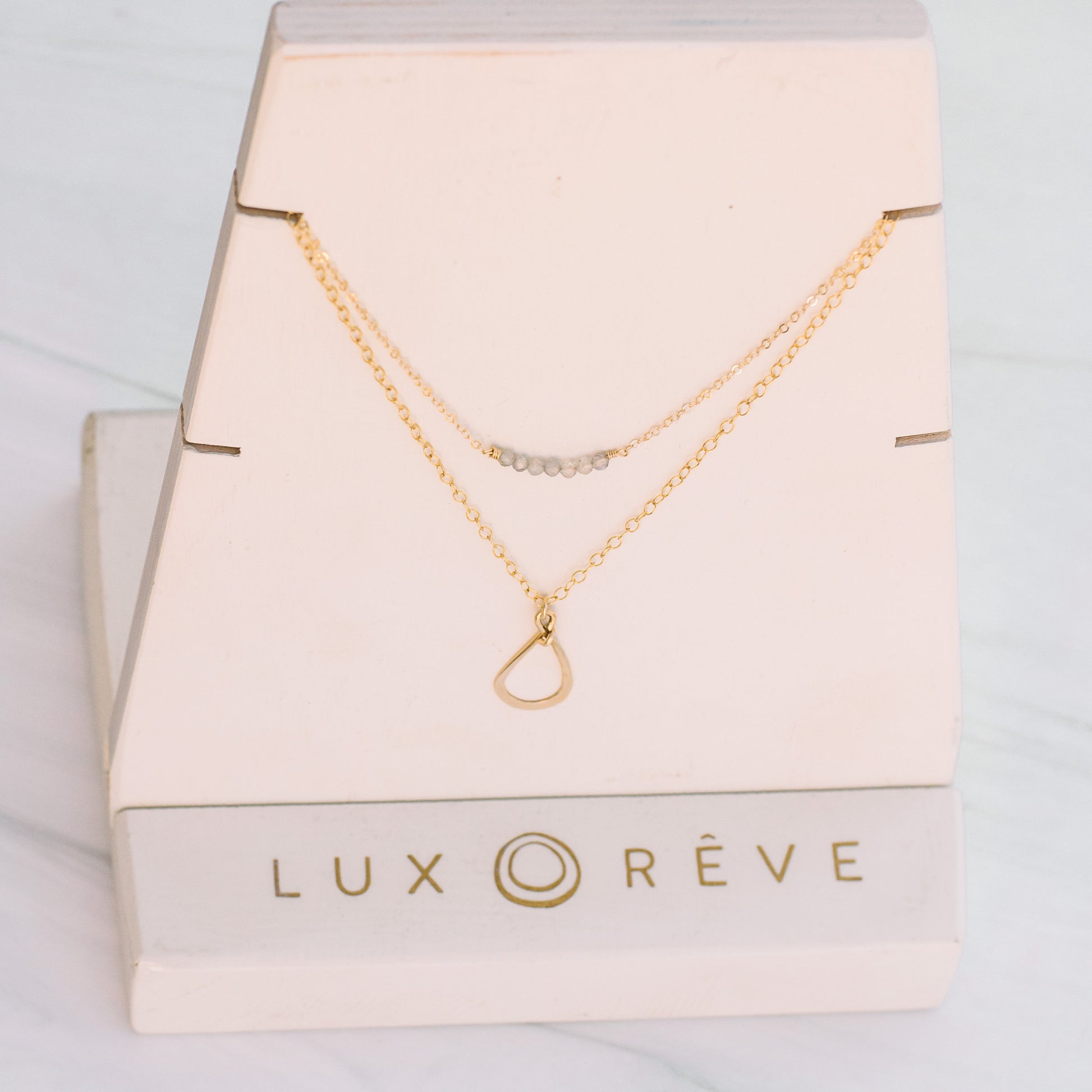 Simple Tear Drop Necklace - Lux Reve