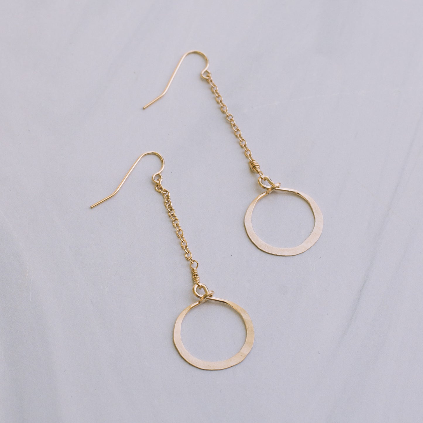 Mini Drop Hoop Earrings - Lux Reve