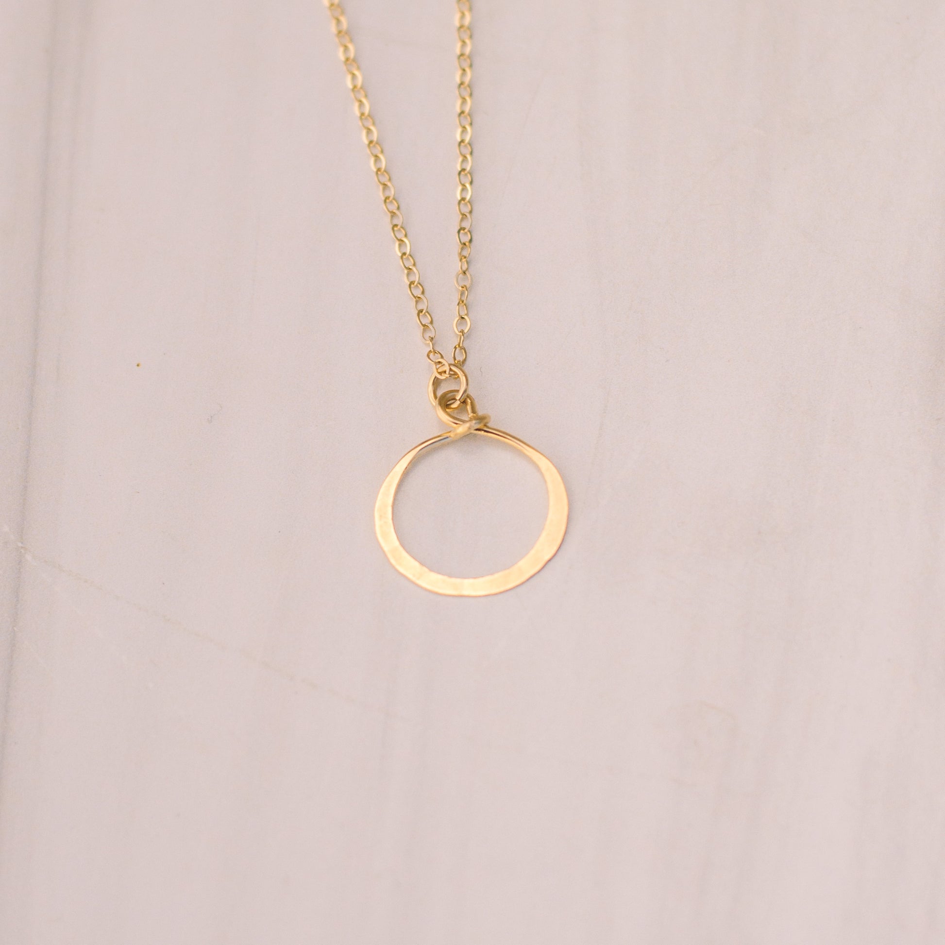 Mini Hoop Cable Chain Necklace - Lux Reve