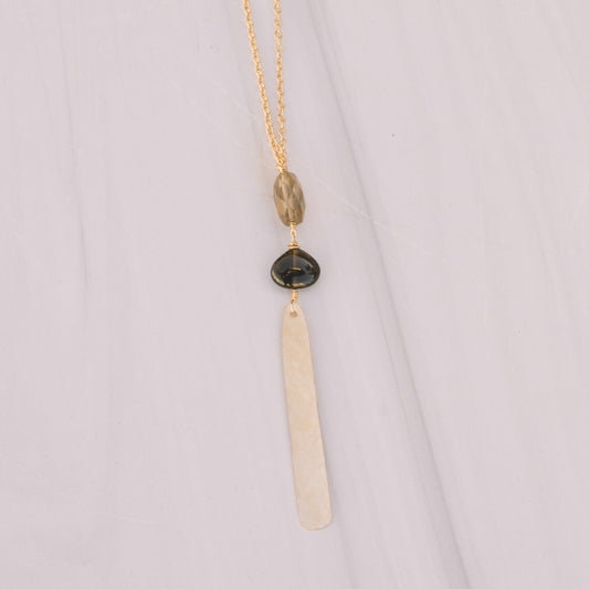 Smoky Quartz Long Necklace - Lux Reve