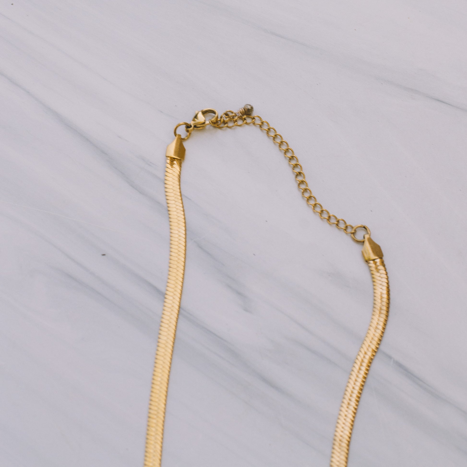 Gold Snake Chain Necklace - Lux Reve