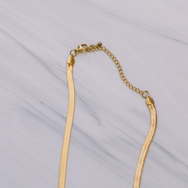 Gold Snake Chain Necklace - Lux Reve